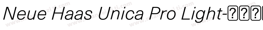 Neue Haas Unica Pro Light字体转换